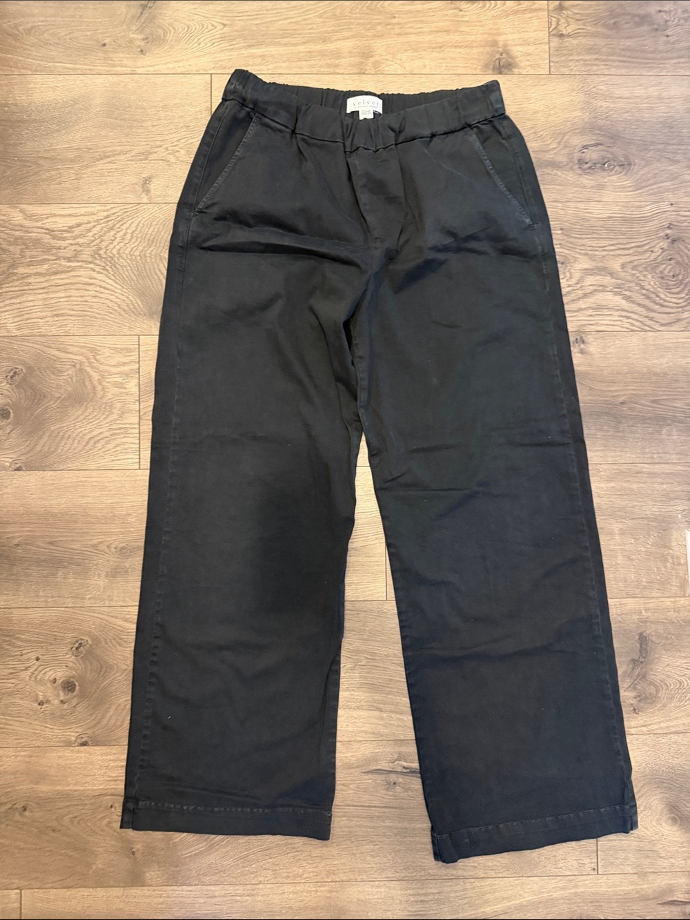 Velvet Wide-Leg Pants